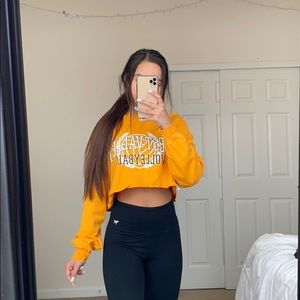 “west valley volleyball” crop top from H&M